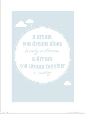 Dream Together - plakat premium 40x50 cm