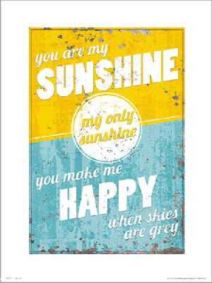 You Are My Sunshine - plakat premium 40x50 cm