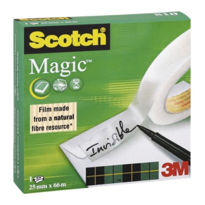 Taśma klejąca 3M Scotch Magic 25mm x66m rdzeń7,5cm