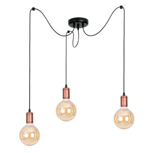 Lampa sufitowa  pająk Gobi 3 LOFT 2223p + żarówki