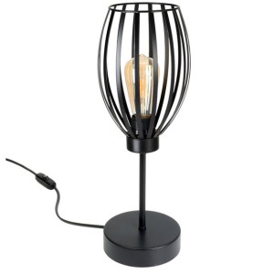 Lampa stołowa loft z 1 abażurem drucianym Cosmo 2239_02