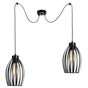 Lampa wisząca sufitowa żyrandol pająk Cosmo 2242_02 czarny