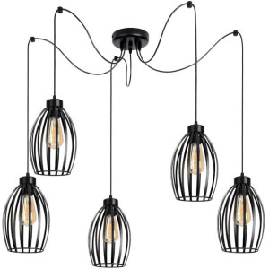 Lampa wisząca sufitowa żyrandol pająk  Cosmo 2240 _02 czarny