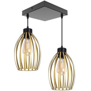 Lampa sufitowa loftowa z 2 abażurami Cosmo 2232