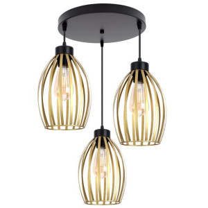 Lampa sufitowa  loftowa z 3 abażurami  Cosmo 2236