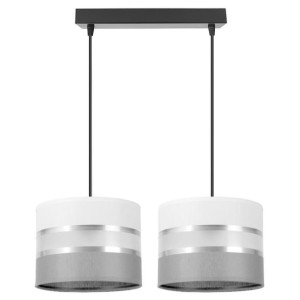 Stylowa lampa sufitowa Dada 2 abażury walce 1702_06