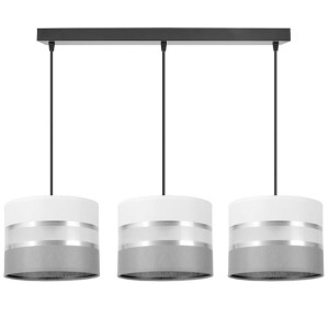 Stylowa lampa sufitowa Dada 3 abażury walce 1703_06