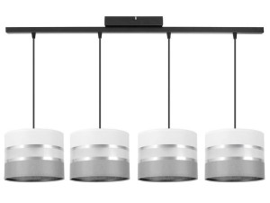 Stylowa lampa sufitowa Dada 4 abażury walce 1705_06