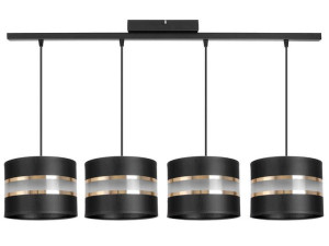Stylowa lampa sufitowa Dada 4 abażury walce 1705_03
