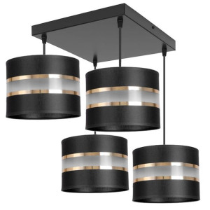 Stylowa lampa sufitowa Dada 4 abażury walce 1704_03