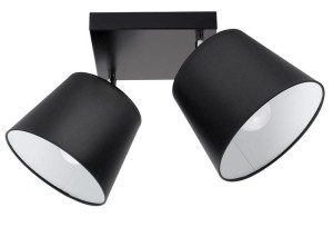 Lampa sufitowa Meba 2 abażury stożki z regulacją 1607 (1)