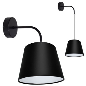 Stylowa lampa ścienna kinkiet Meba 1 abażur stożek na kablu 1618 różne kolo