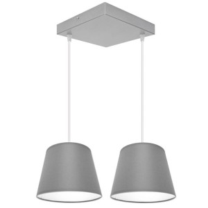 Stylowa lampa sufitowa Meba 2 abażury stożki na kablach 1617 różne kolory