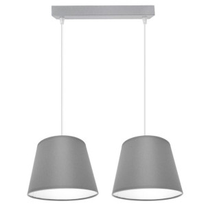 Stylowa lampa sufitowa Meba 2 abażury stożki na kablach 1612 różne kolory