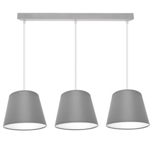 Stylowa lampa sufitowa Meba 3 abażury stożki na kablach 1613 różne kolory