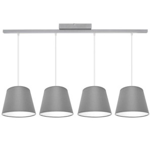 Stylowa lampa sufitowa Meba 4 abażury stożki na kablach 1615 różne kolory