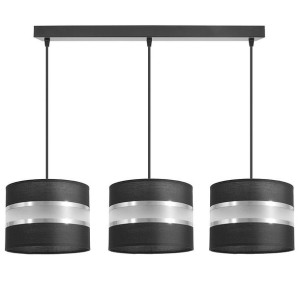 Lampa sufitowa Dada 3 abażury walce 1703
