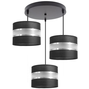Lampa sufitowa Dada 3 abażury walce 1706