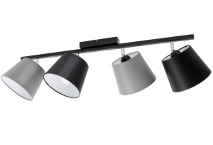 Lampa sufitowa Meba 4 abażury stożki z regulacją 1605