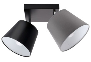 Lampa sufitowa Meba 2 abażury stożki z regulacją 1607