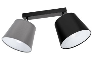 Lampa sufitowa Meba 2 abażury stożki z regulacją 1602