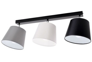 Lampa sufitowa Meba 3 abażury stożki z regulacją 1603