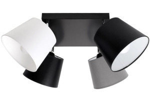 Lampa sufitowa Meba 4 abażury stożki z regulacją 1604