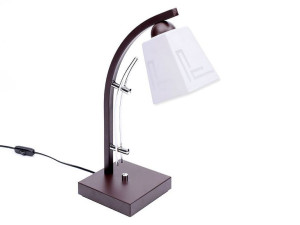 Lampa biurkowa Zuza 1 klosz szklany piramidka 946p
