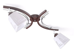 Lampa sufitowa Zuza 2 klosze piramidka 942p