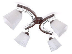 Lampa sufitowa Zuza 4 klosze piramidka 944p