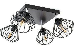 Lampa sufitowa Kali TYP:1504 z regulacją 4 druciaki