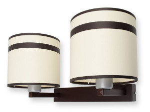 Lampa ścienna kinkiet 2 abażury E27 góra dół ROMIR