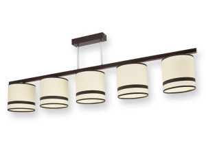 Lampa sufitowa plafon żyrandol 5 abażur E27 ROMIR