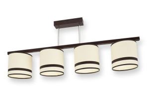 Lampa sufitowa plafon żyrandol 4 abażur E27 ROMIR