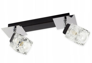 Lampa sufitowa Kostka Lux z regulacją 2 klosze 412/1