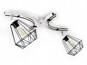 Lampa sufitowa Zuza 2x klosz druciak 942-d