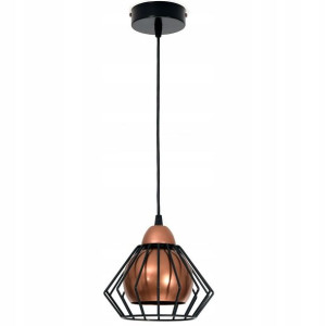 Lampa sufitowa Gama 1 klosz druciany 3w1 loft 1401k