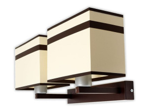 Lampa ścienna kinkiet Bella 2 abażury góra-dół 937/2