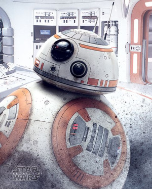 Star Wars Gwiezdne Wojny Ostatni Jedi BB-8 - plakat 40x50 cm