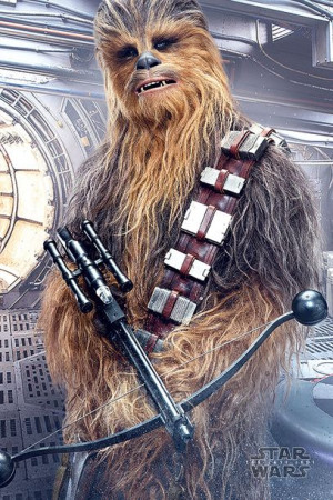 Star Wars Gwiezdne Wojny Ostatni Jedi Chewbacca Bowcaster - plakat 61x91,5