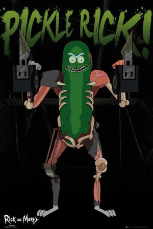 Rick and Morty Pickle Rick - plakat 61x91,5 cm