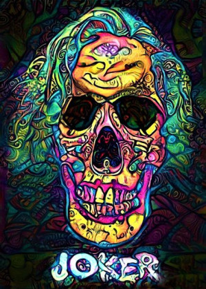PsychoSkulls, Joker, DC Comics - plakat 59,4x84,1 cm