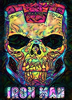 PsychoSkulls, Iron Man, Marvel - plakat 50x70 cm