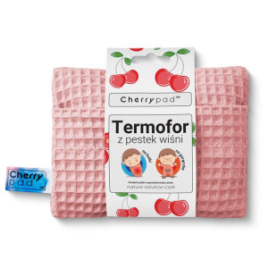 Termofor Pestek Wiśni Cherrypad™ - Wafel Pudrowy Róż