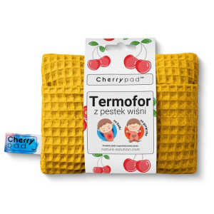 Termofor z Pestek Wiśni Cherrypad™ - Wafel Musztardowy
