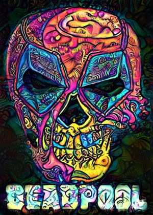 PsychoSkulls, Deadpool, Marvel - plakat 21x29,7 cm