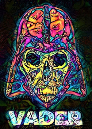PsychoSkulls, Darth Vader, Star Wars Gwiezdne Wojny - plakat 50x70 cm