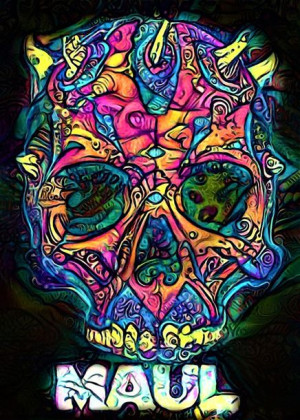 PsychoSkulls, Darth Maul, Star Wars Gwiezdne Wojny - plakat 50x70 cm