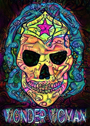 PsychoSkulls, Wonder Woman, DC Comics - plakat 21x29,7 cm