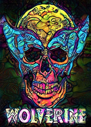 PsychoSkulls, Wolverine, Marvel - plakat 40x50 cm